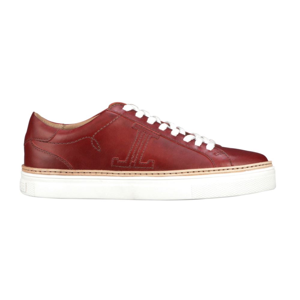 Lucchese Double L Lace Up Sneaker - Red