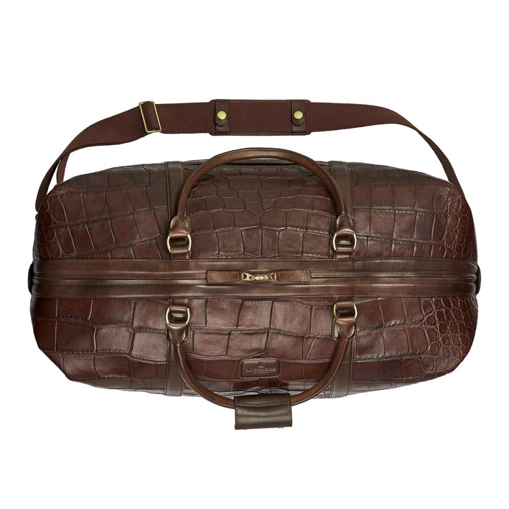 Lucchese Giant Gator Duffel – Large - Chocolate [0oFcHSMs] - $96.50 ...