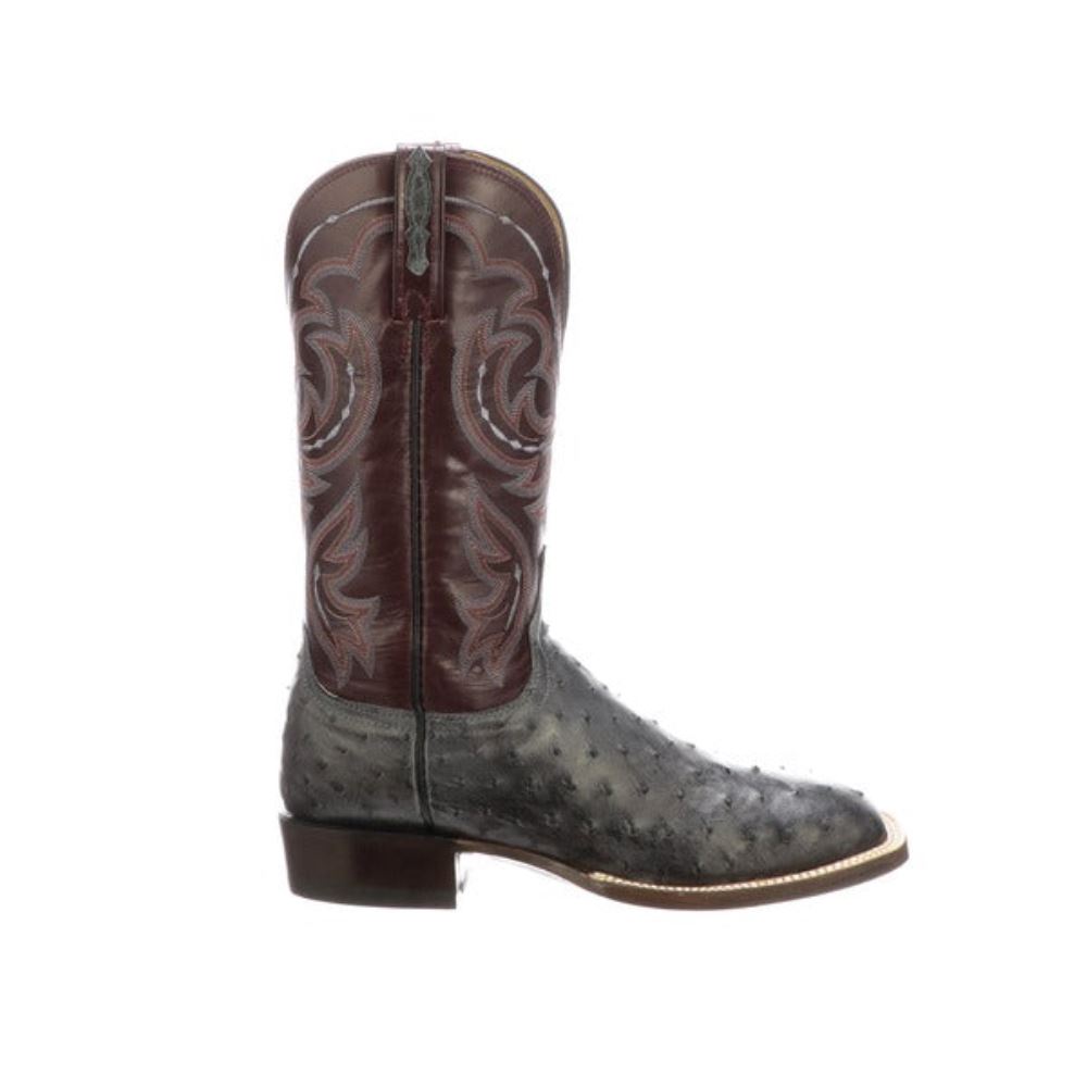 Lucchese Harris - Anthracite Grey + Black Cherry