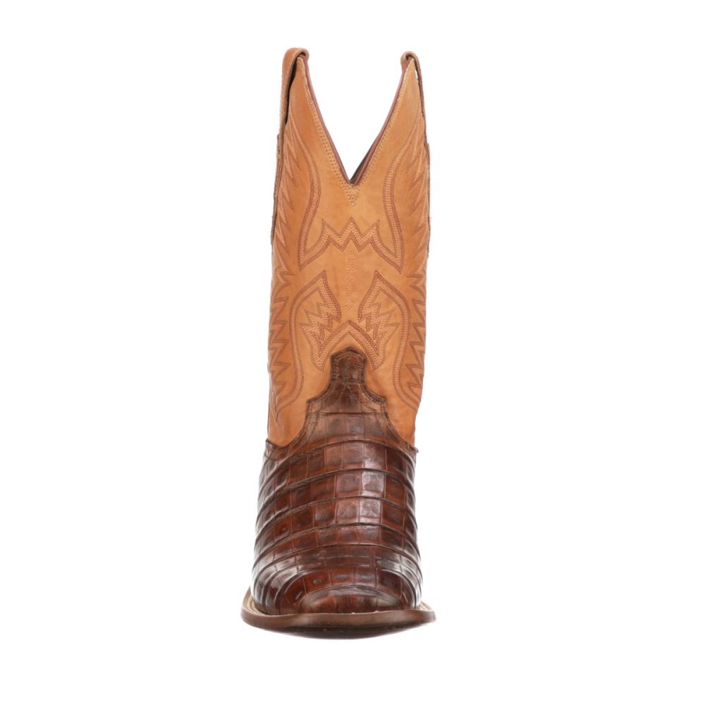 Lucchese Bryan Exotic Distressed - Tobacco