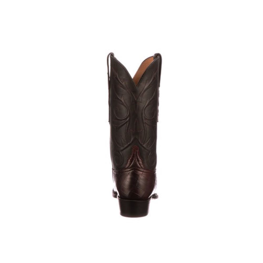 Lucchese Cruz - Black Cherry + Black