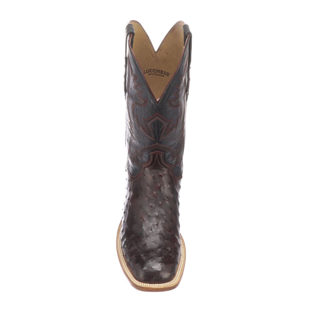 Lucchese Cliff - Black Cherry + Black