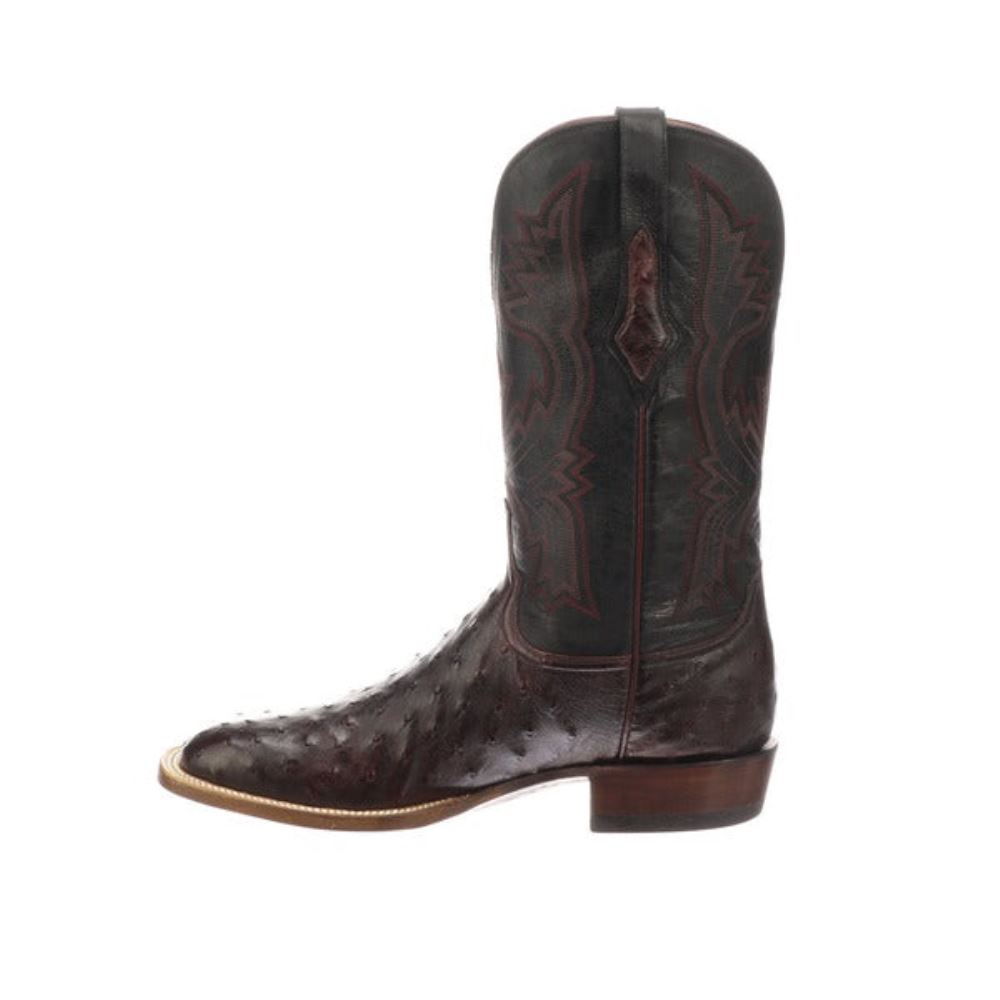 Lucchese Cliff - Black Cherry + Black