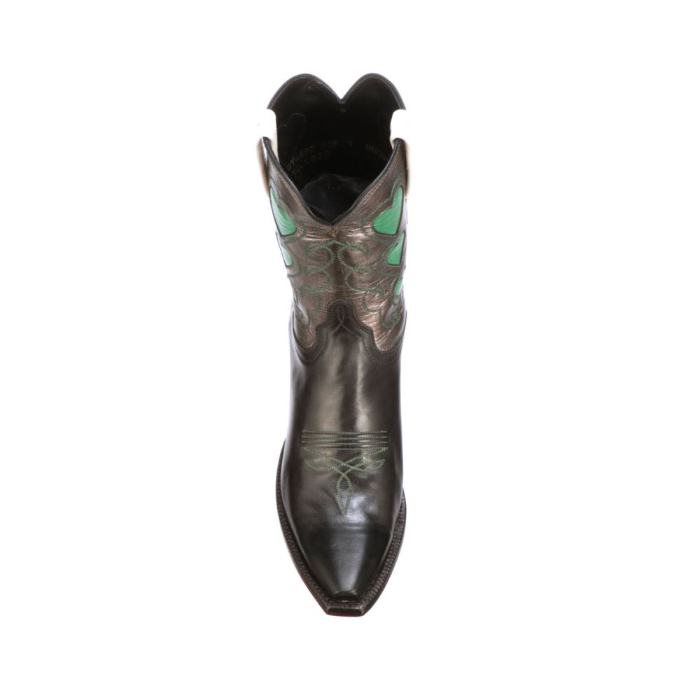 Lucchese Queen of Hearts - Black + Pewter