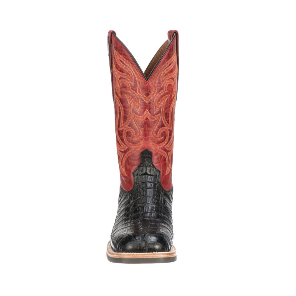 Lucchese Rowdy Hornback Caiman - Black