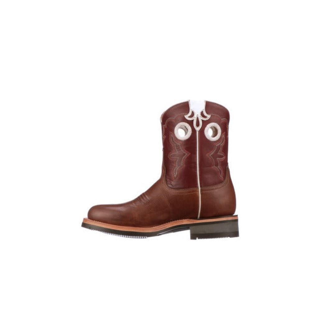 Lucchese Ruth Short - Tan + Red