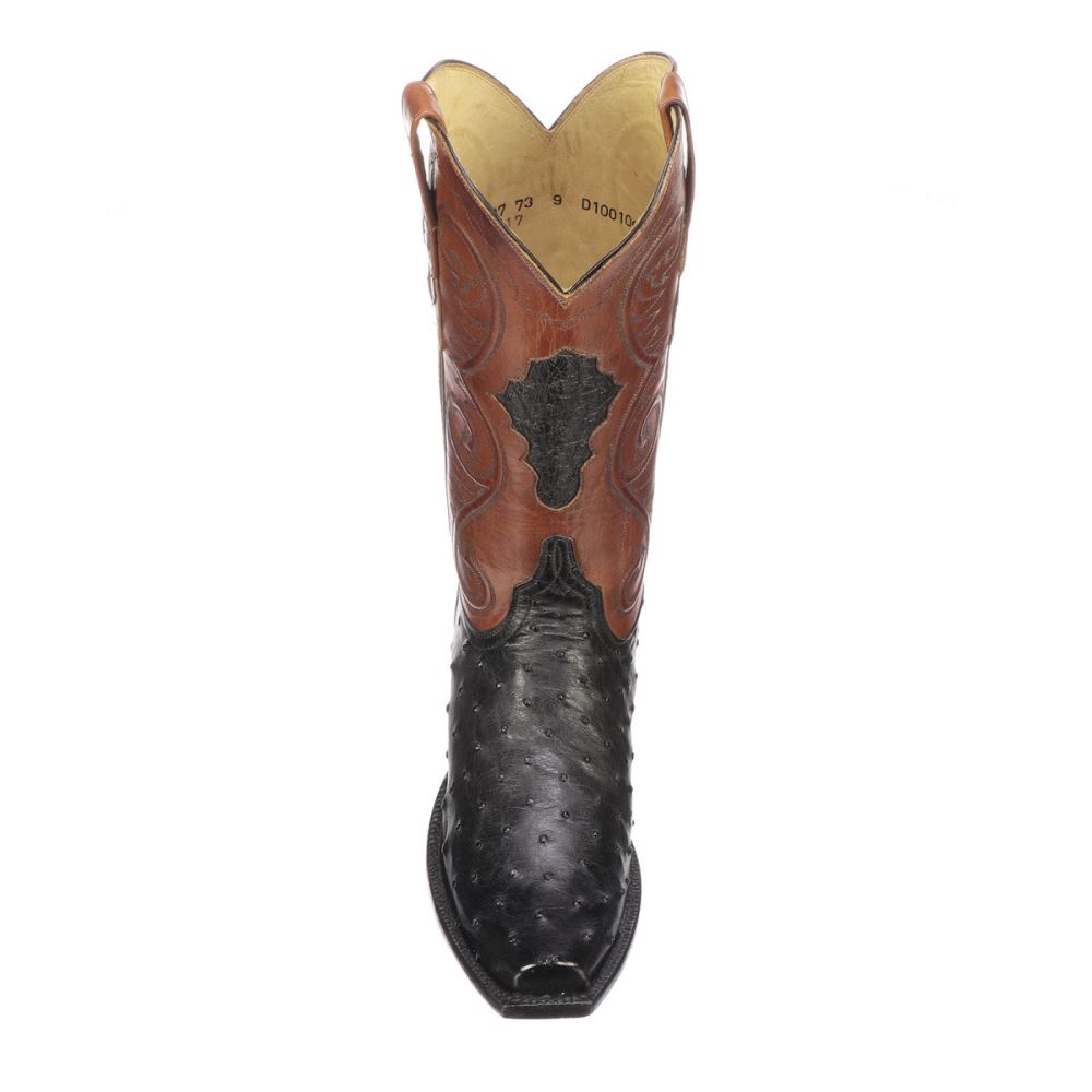 Lucchese Randall - Black + Cognac