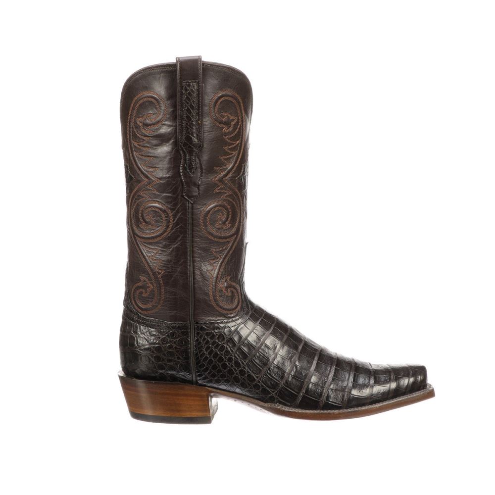 Lucchese Jones - Chocolate + Dark Brown