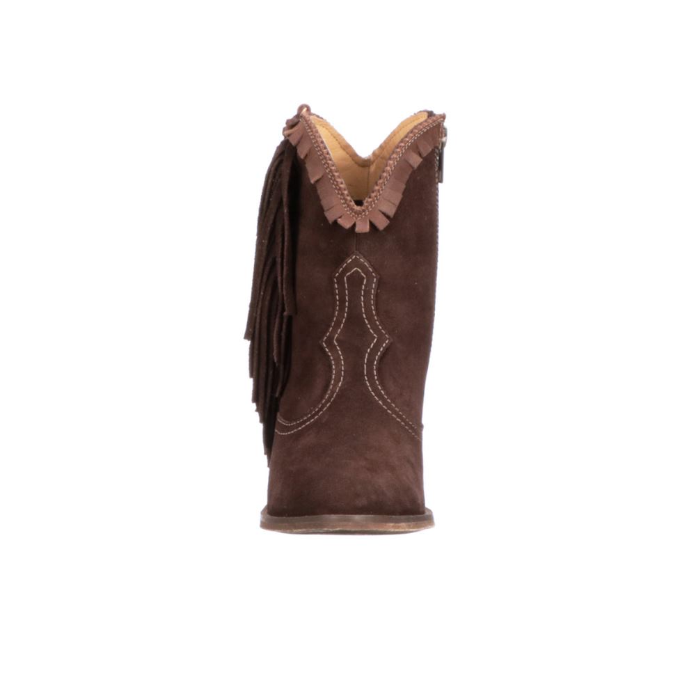 Lucchese Sofia Fringe - Chocolate