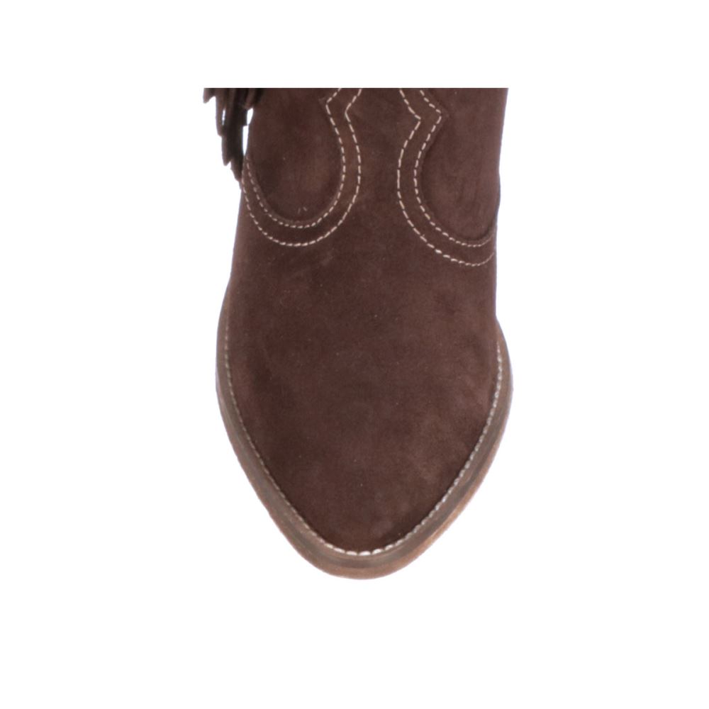 Lucchese Sofia Fringe - Chocolate