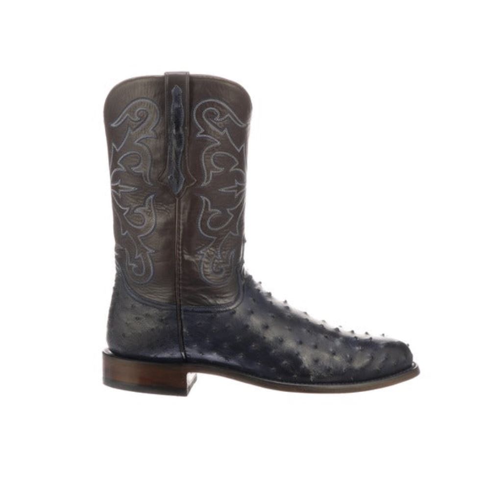 Lucchese Hudson - Navy + Chocolate