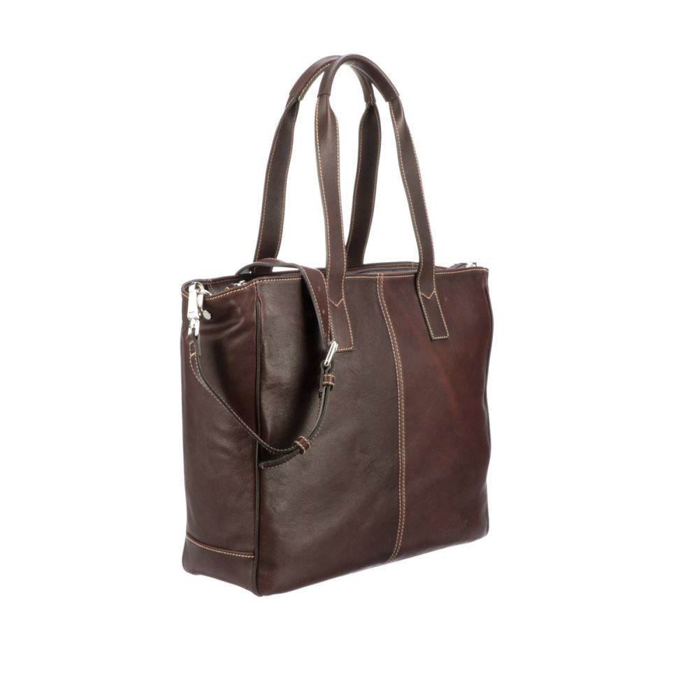 Lucchese COSIMO CARYALL TOTE - ESPRESSO