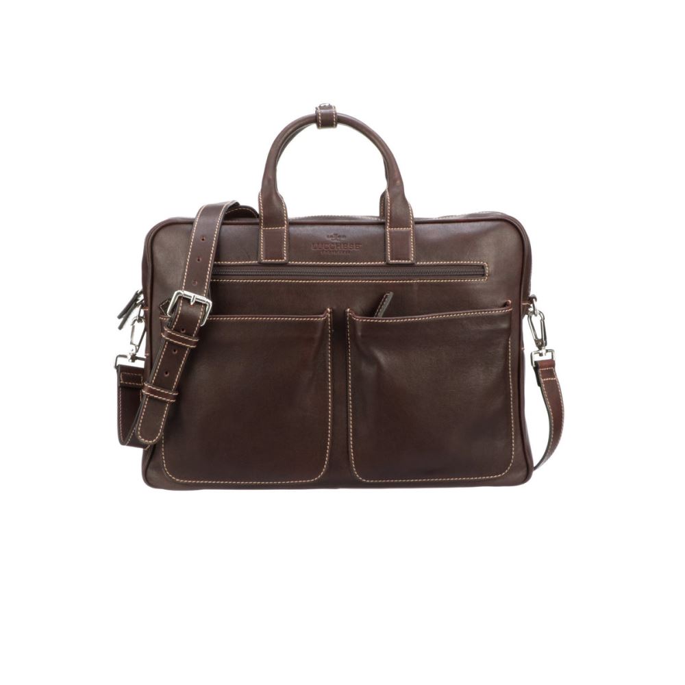 Lucchese COSIMO BRIEFCASE - ESPRESSO