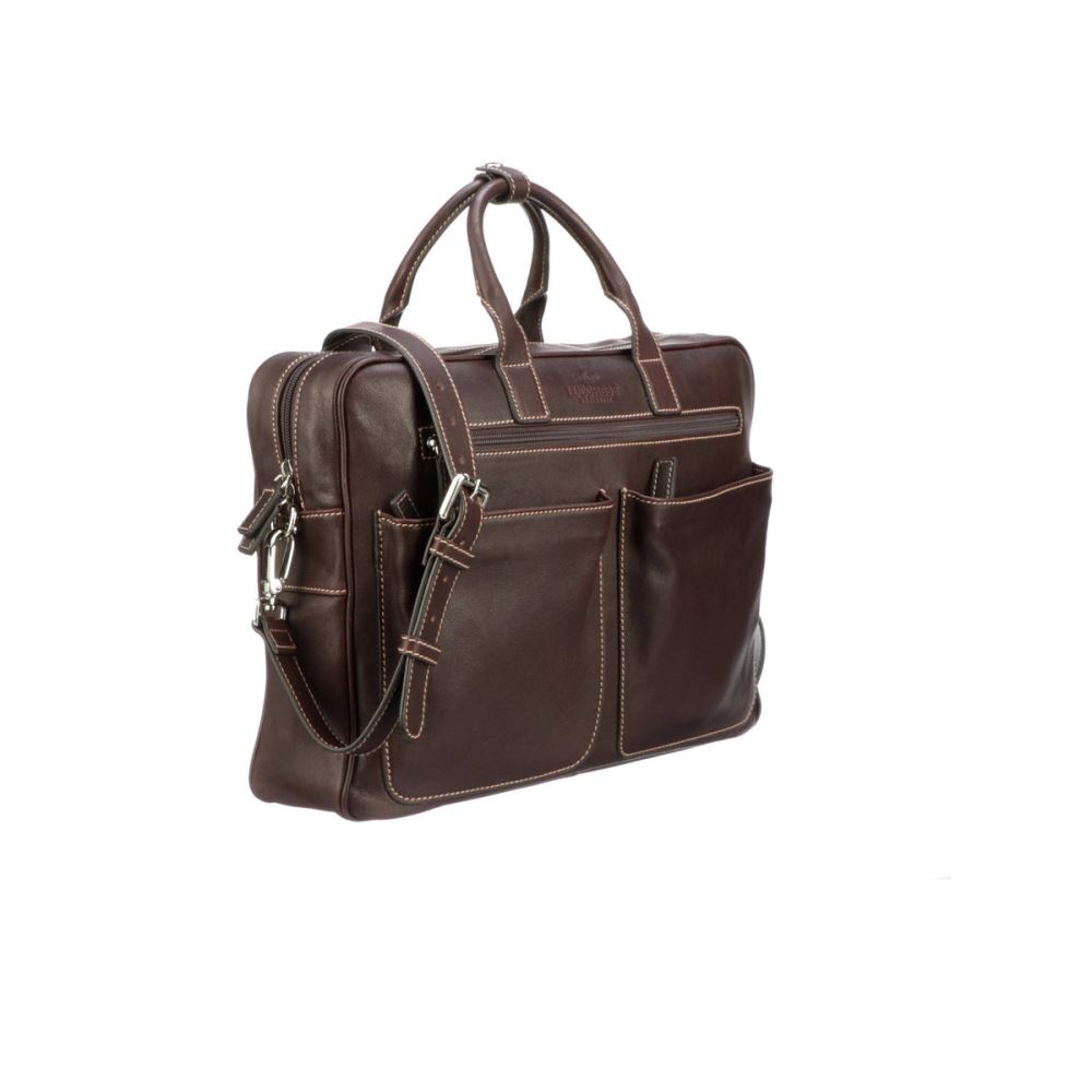 Lucchese COSIMO BRIEFCASE - ESPRESSO