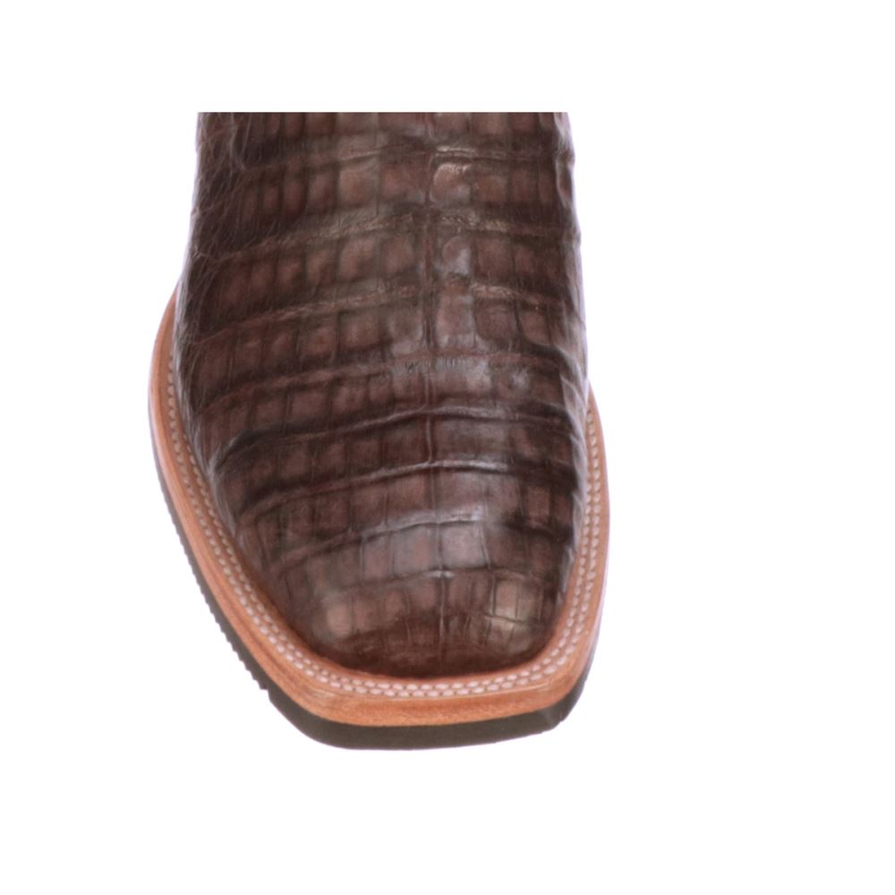 Lucchese Rowdy Caiman - Chocolate