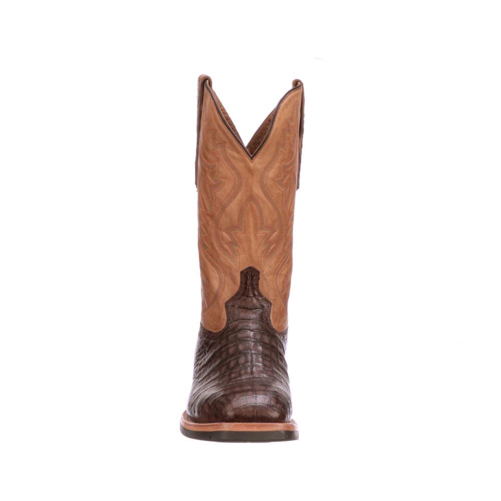 Lucchese Rowdy Caiman - Chocolate