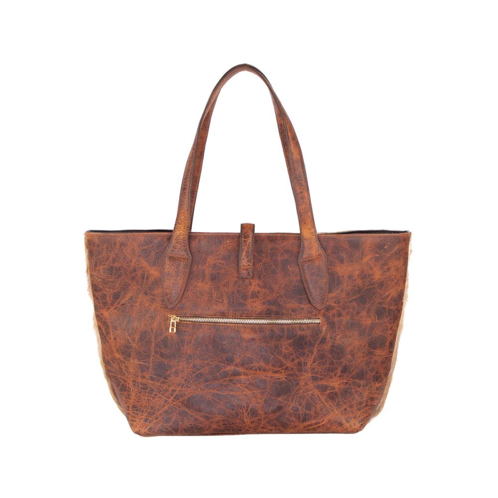 Lucchese Large Axis Tote Bag - Axis Brown