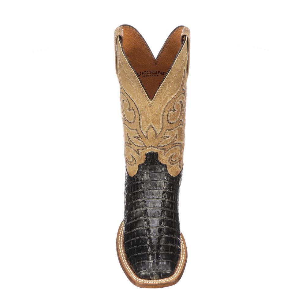 Lucchese Haan - Black + Pearl Bone