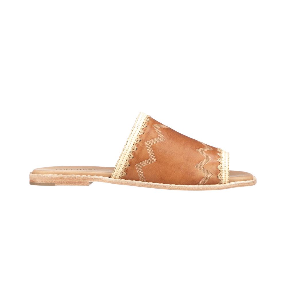 Lucchese Raffia Sandal - Brown