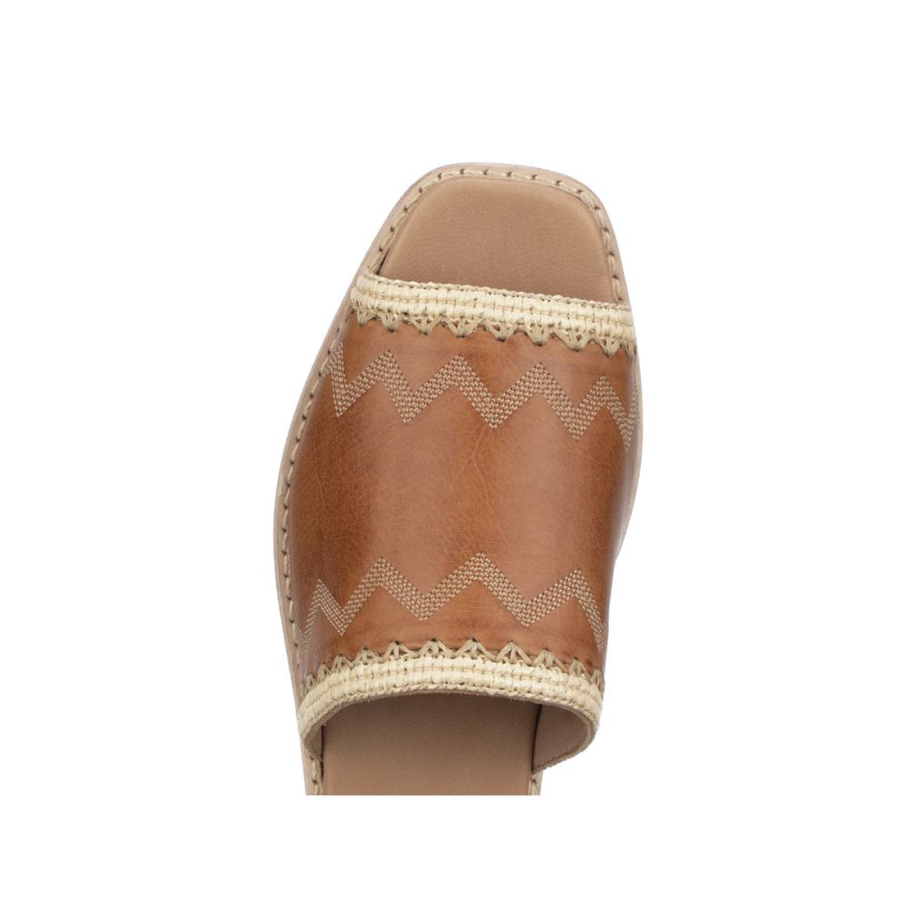 Lucchese Raffia Sandal - Brown