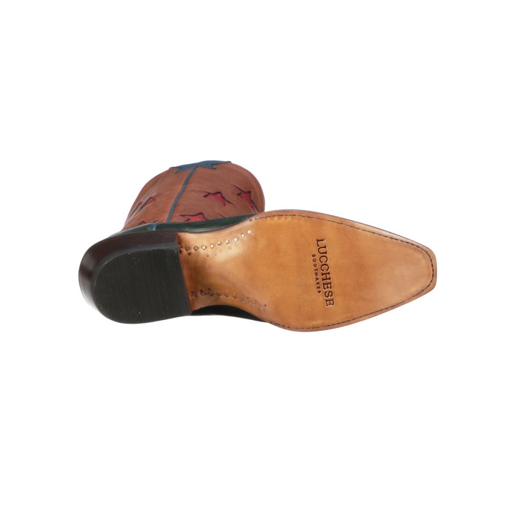 Lucchese Estrella II - Forest + Tan