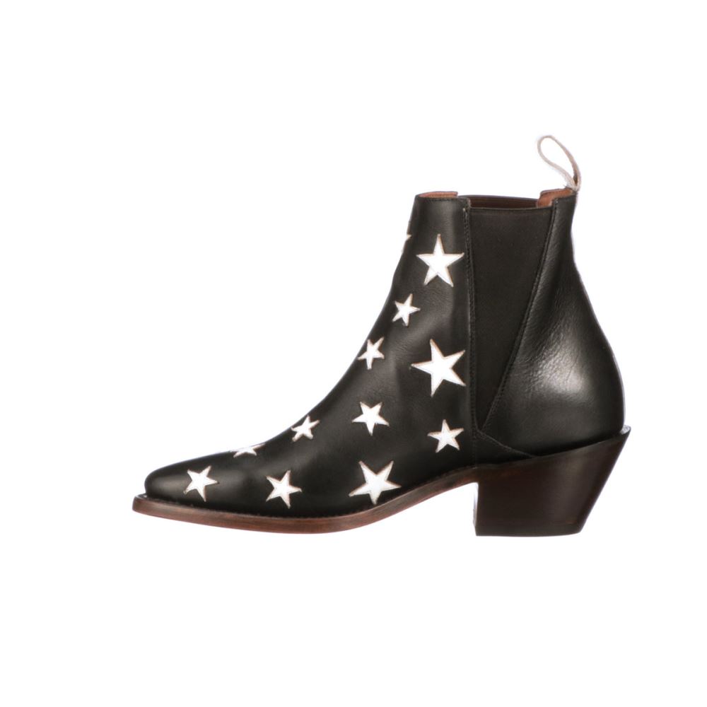 Lucchese Estrella Chelsea - Black + White