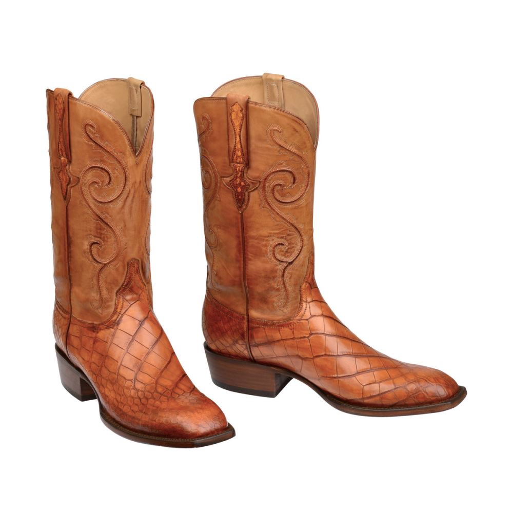 Lucchese Colton - Cognac + Light Brown