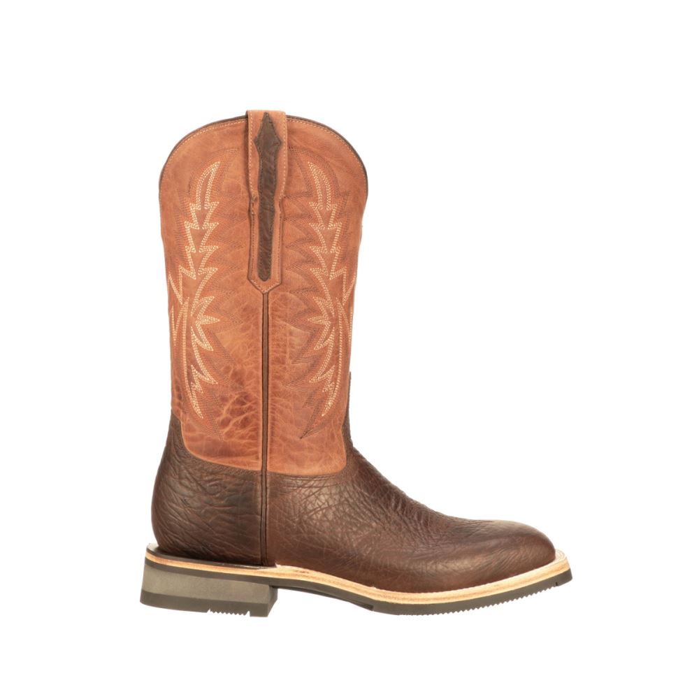 Lucchese Rudy - Chocolate + Peanut