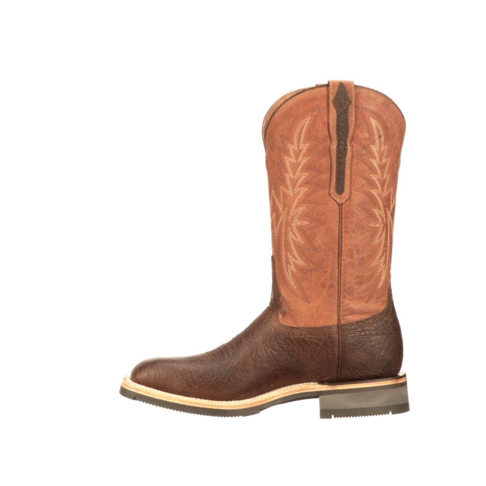 Lucchese Rudy - Chocolate + Peanut