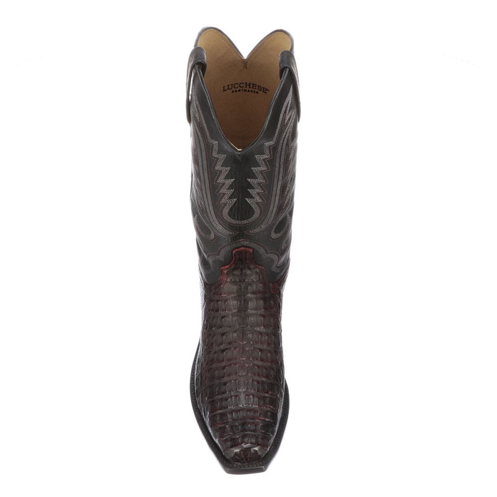 Lucchese Walter - Black Cherry + Black