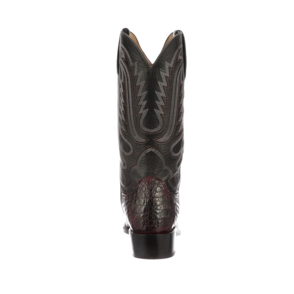 Lucchese Walter - Black Cherry + Black