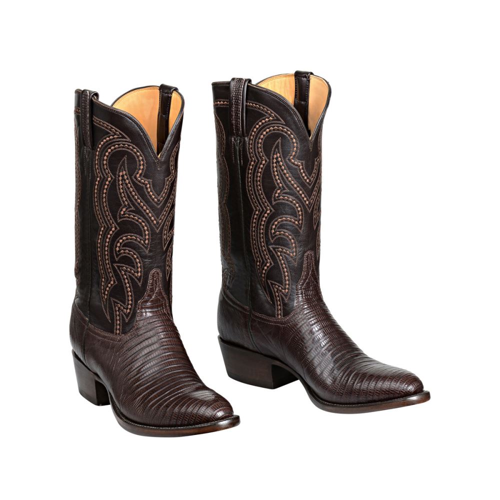 Lucchese Kip - Cigar + Dark Brown