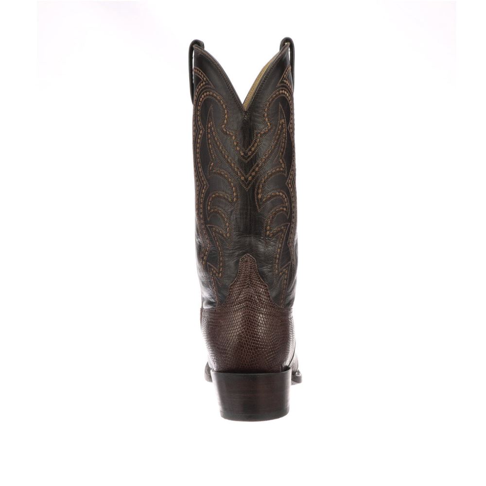 Lucchese Kip - Cigar + Dark Brown