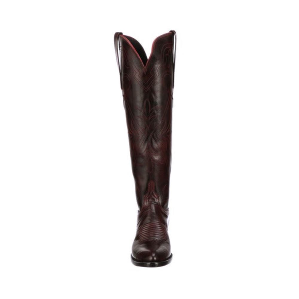 Lucchese Saltillo Tall - Black Cherry + Cognac