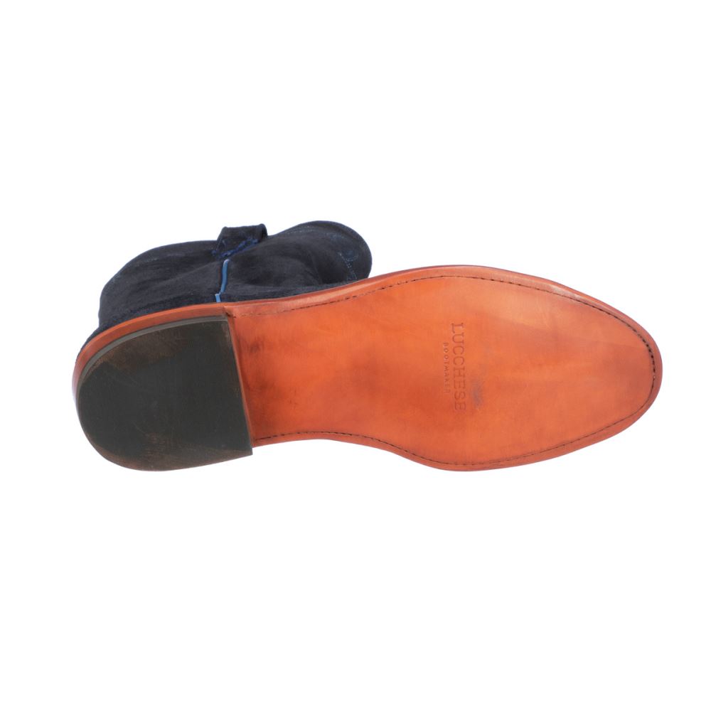 Lucchese Sunset Suede - Navy