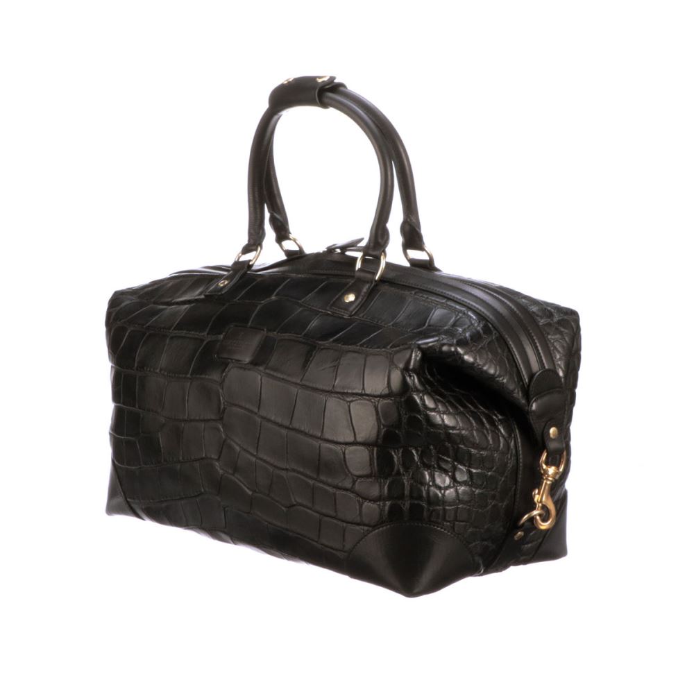 Lucchese Giant Gator Duffel - Small - Black