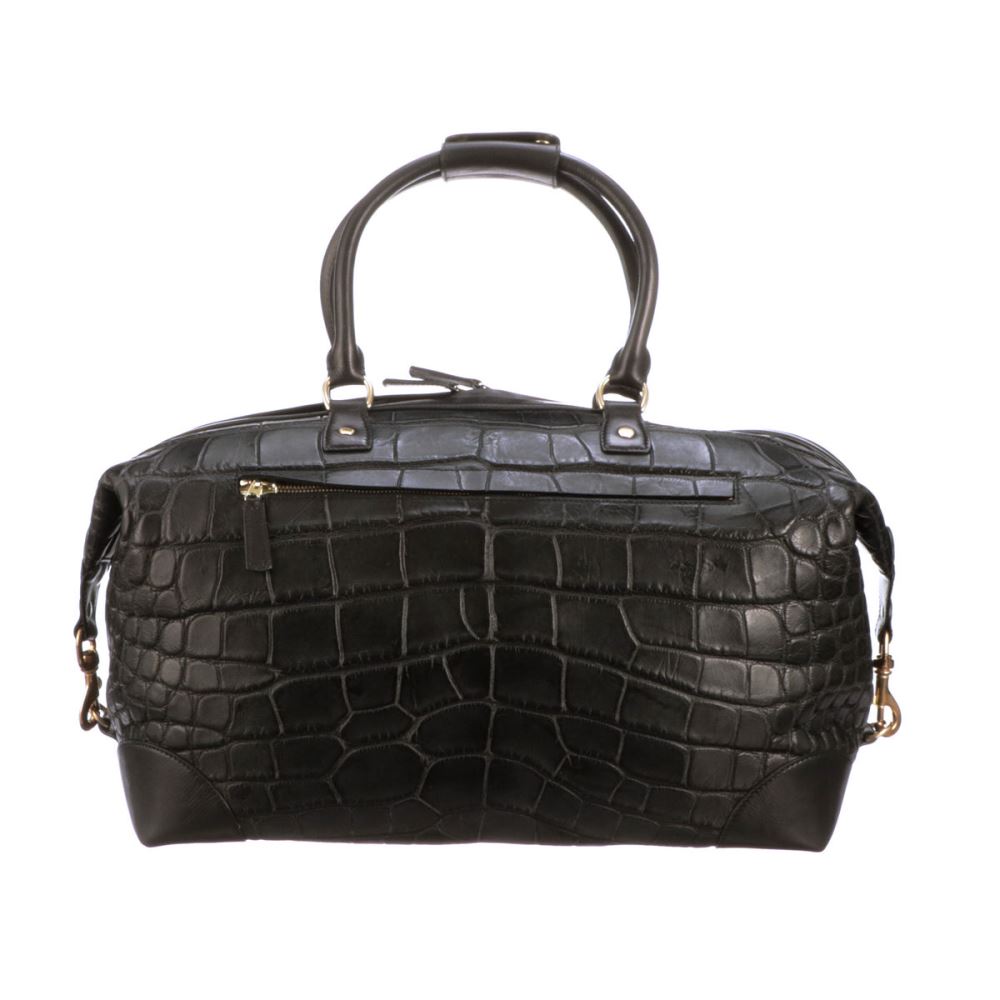 Lucchese Giant Gator Duffel - Small - Black