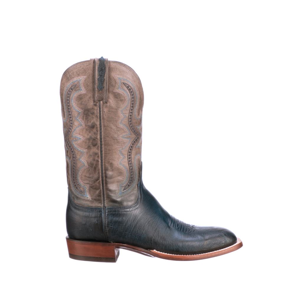 Lucchese Cecil Exotic - Navy