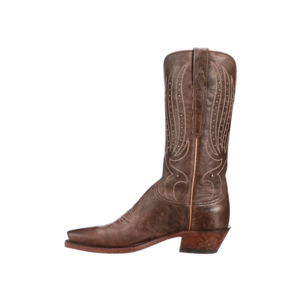 Lucchese Camilla Stud - Chocolate