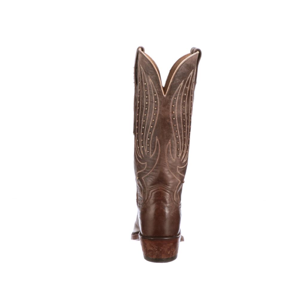 Lucchese Camilla Stud - Chocolate