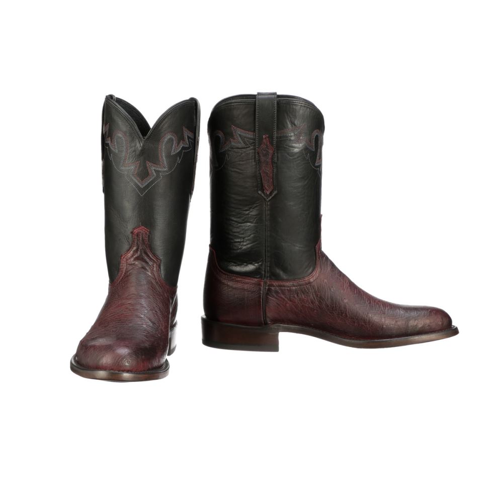 Lucchese Sunset Exotic - Black Cherry