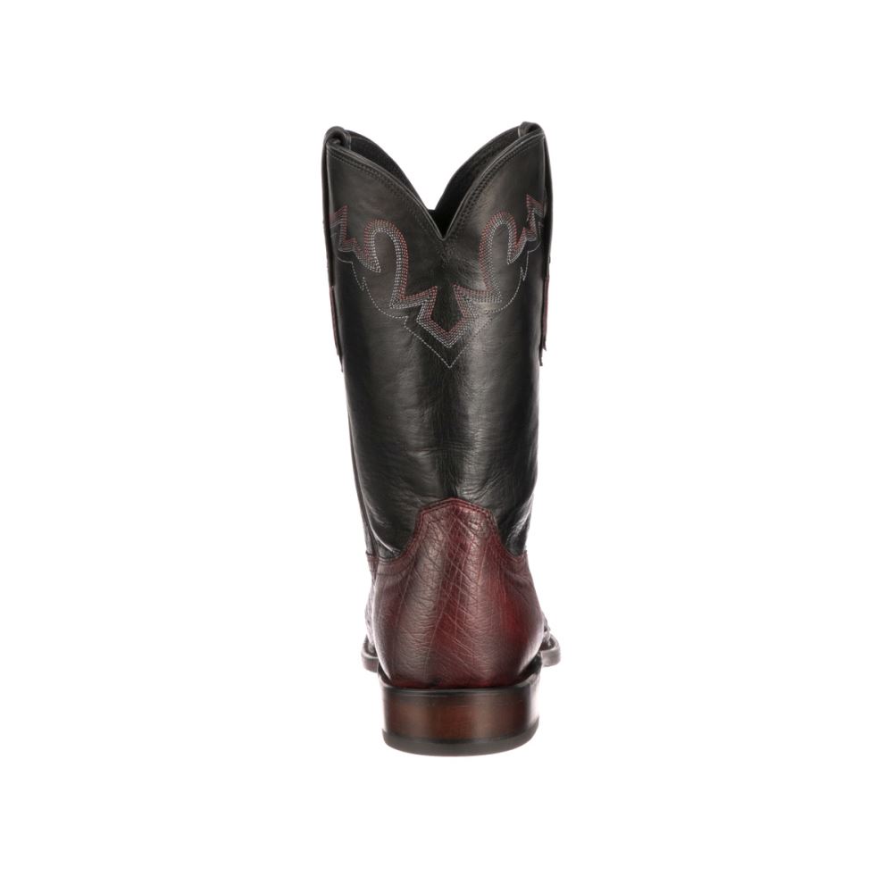 Lucchese Sunset Exotic - Black Cherry