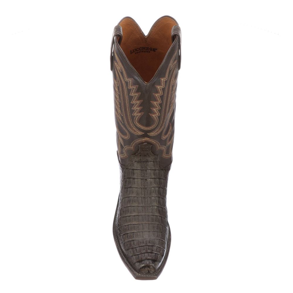 Lucchese Walter - Barrel Brown + Chocolate