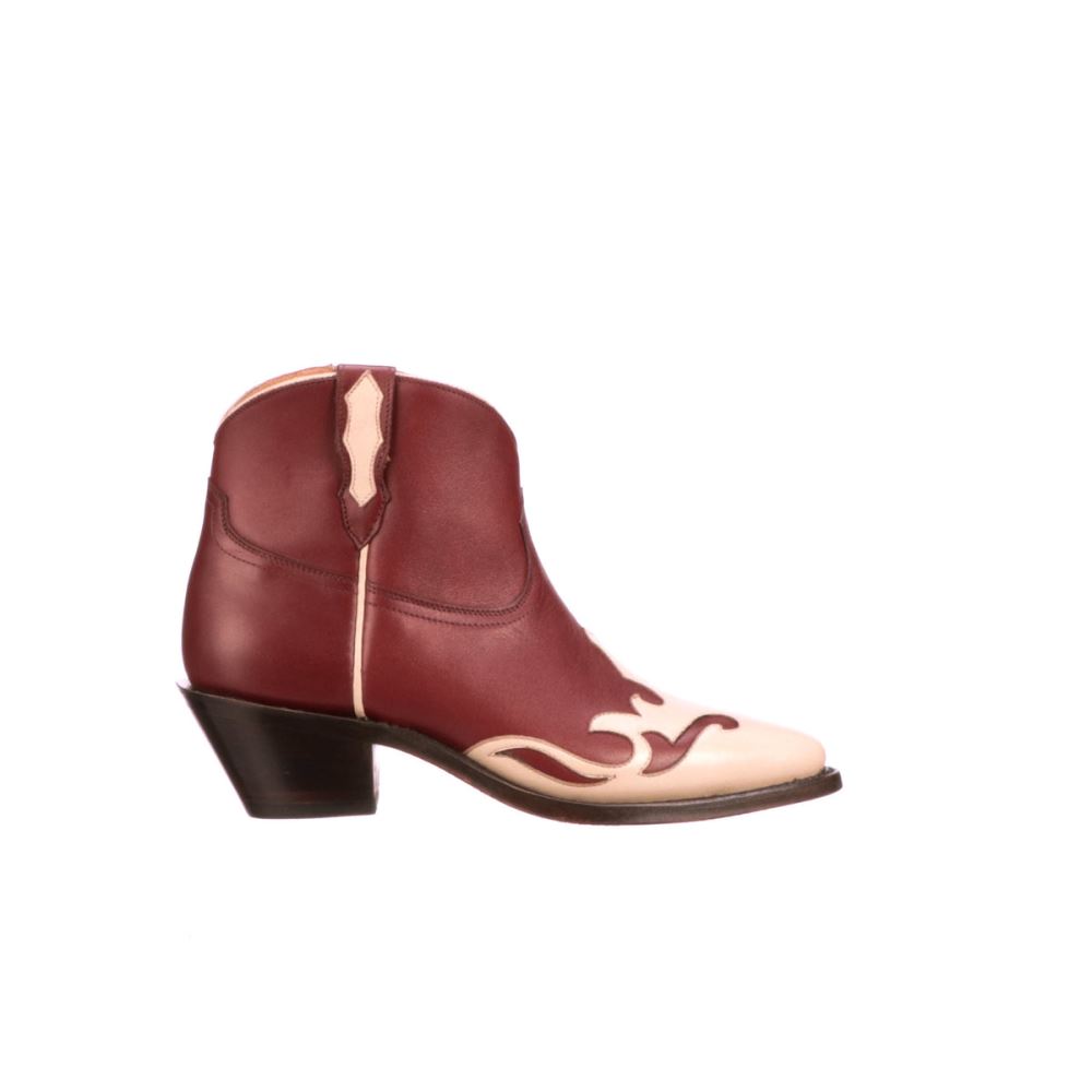 Lucchese Rosa Zip - Red