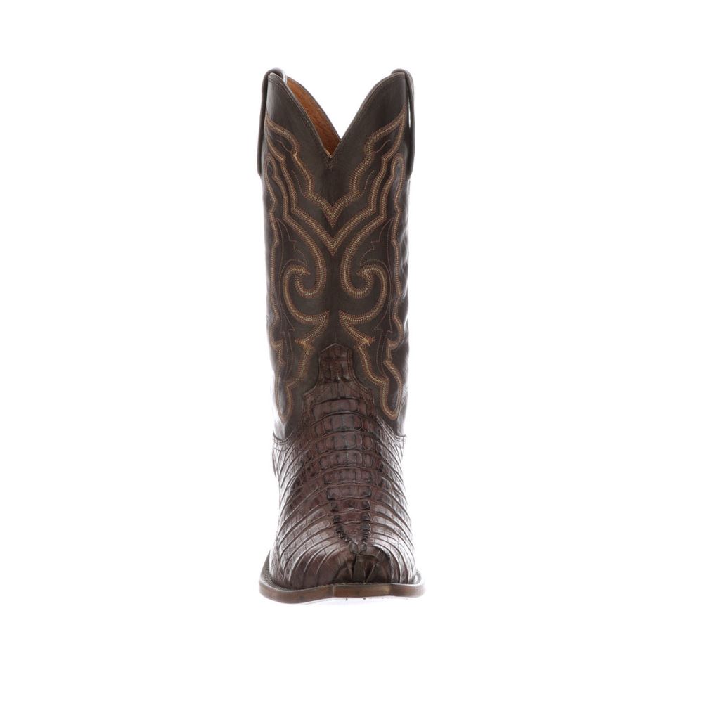 Lucchese Franklin - Barrel Brown + Chocolate