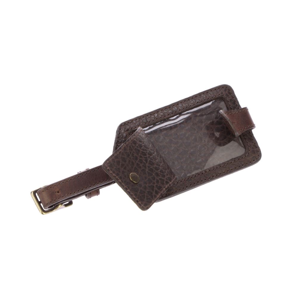 Lucchese Travel Luggage Tag - Chocolate