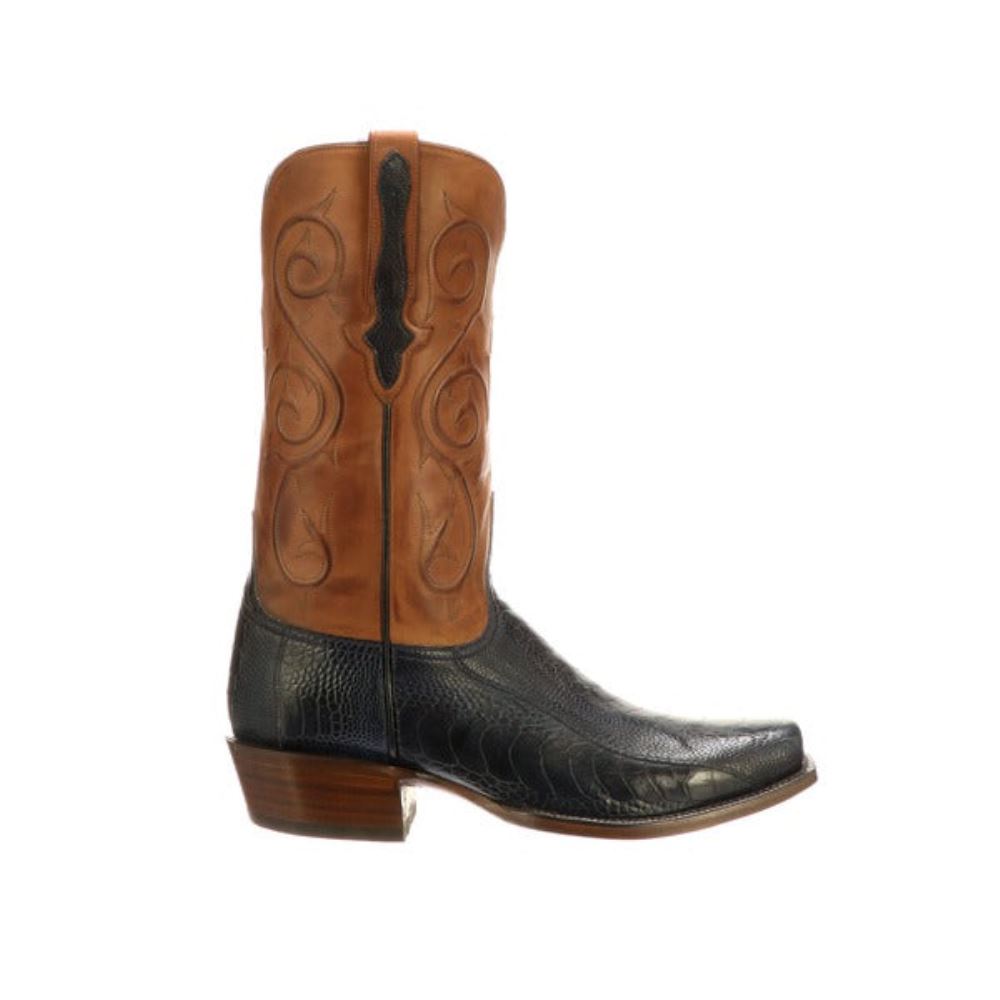 Lucchese Red River - Navy + Rust