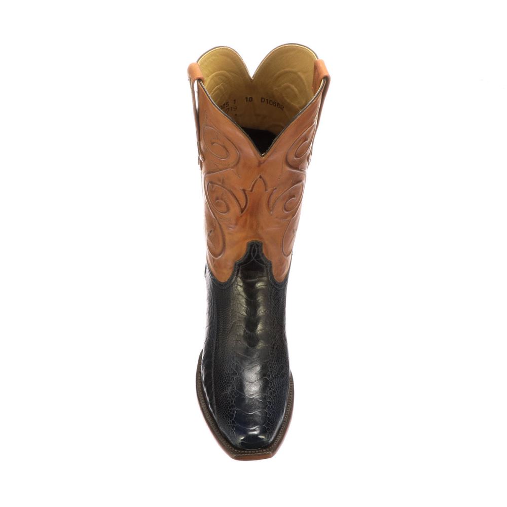 Lucchese Red River - Navy + Rust