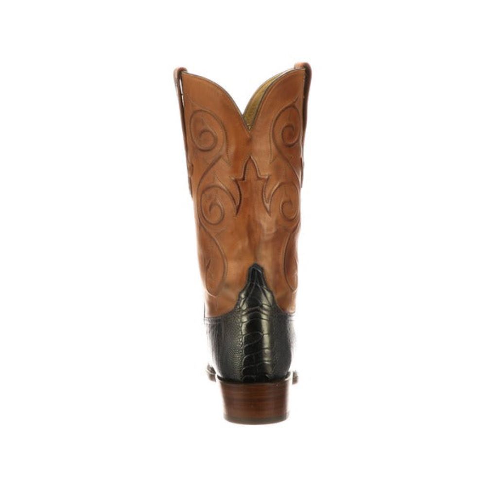 Lucchese Red River - Navy + Rust