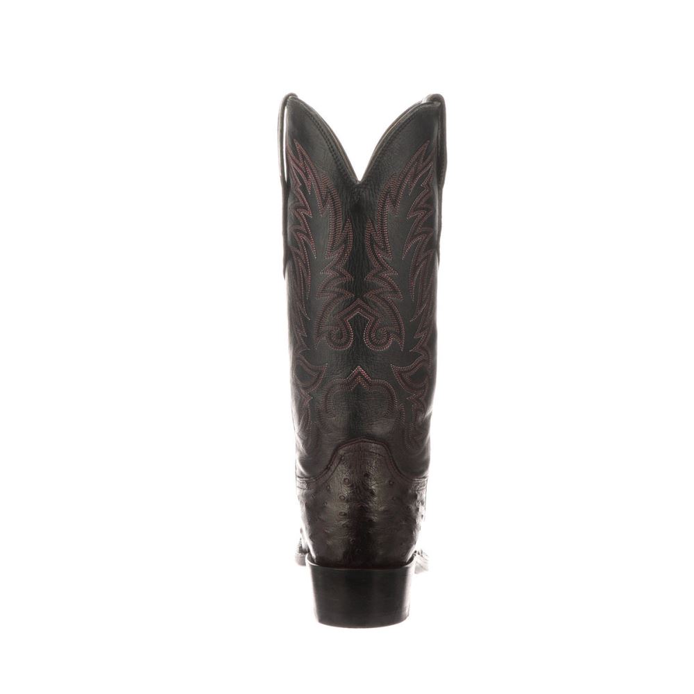 Lucchese Elgin - Black Cherry + Black